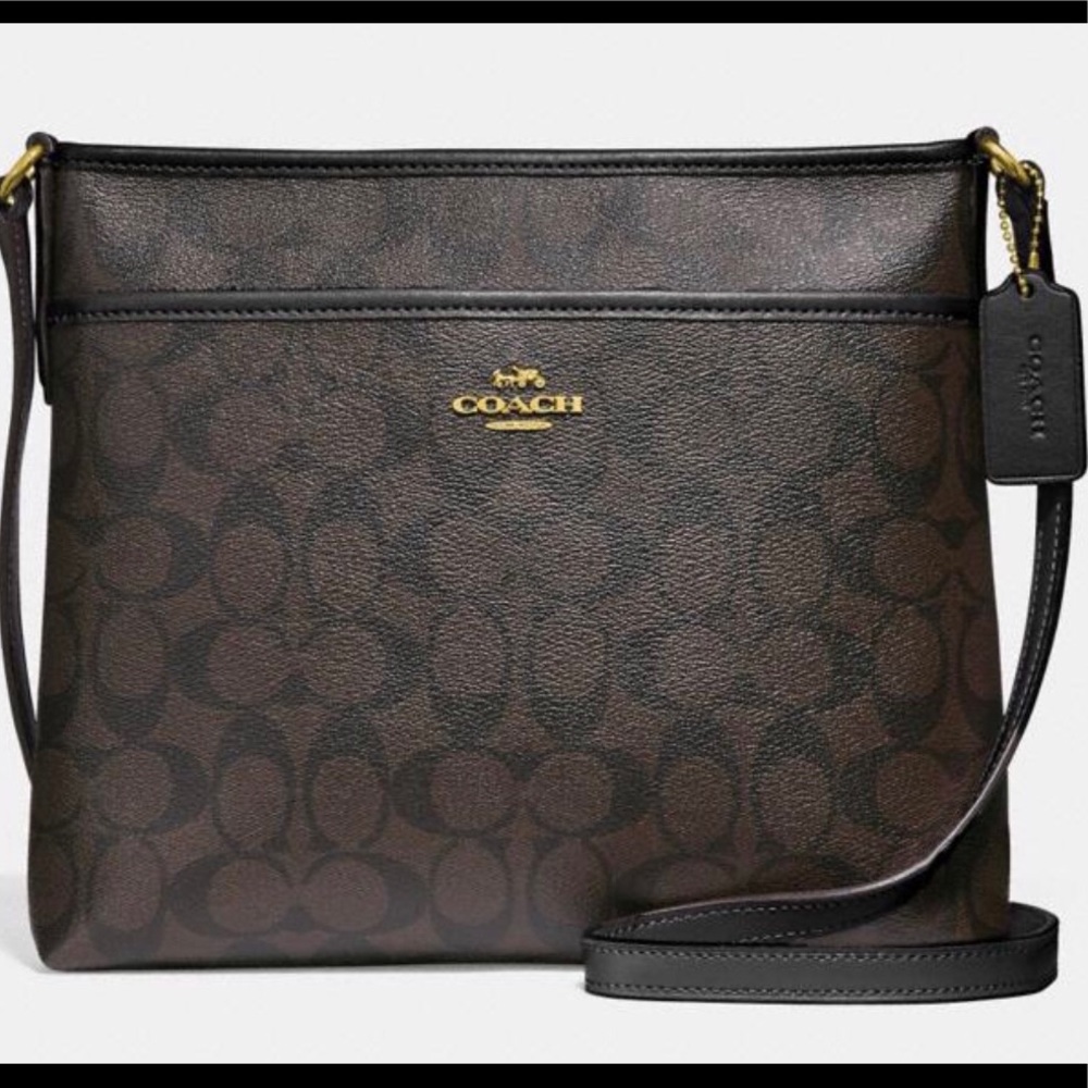 Coach File Crossbody In Signature Canvas